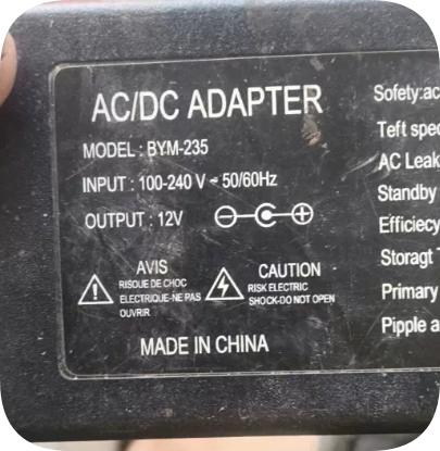*Brand NEW*Compatible with BYM-235 AC/DC Power Adapter, 12V Low-Ripple 5.5*2.1mm Center